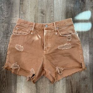 Free People distressed shorts size 26